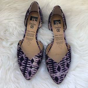 BC + Della pointed toe flat SZ 8